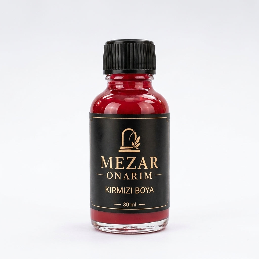 Mezar Onarım kırmızı boya 30 ml